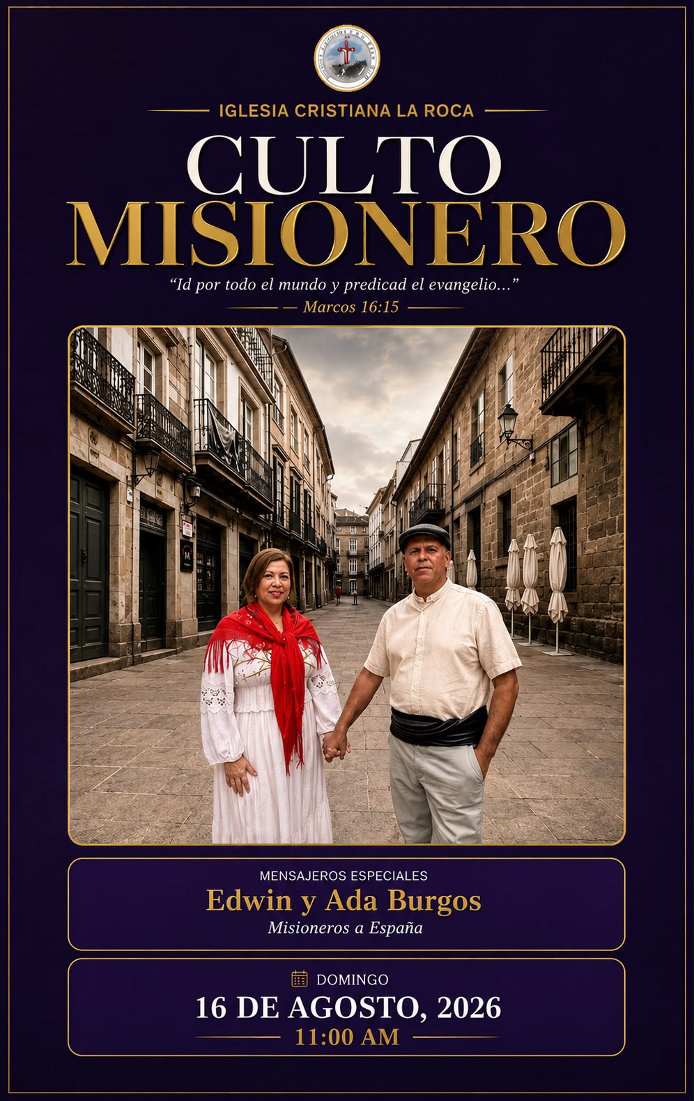 Culto Misionero - 16 de agosto de 2026